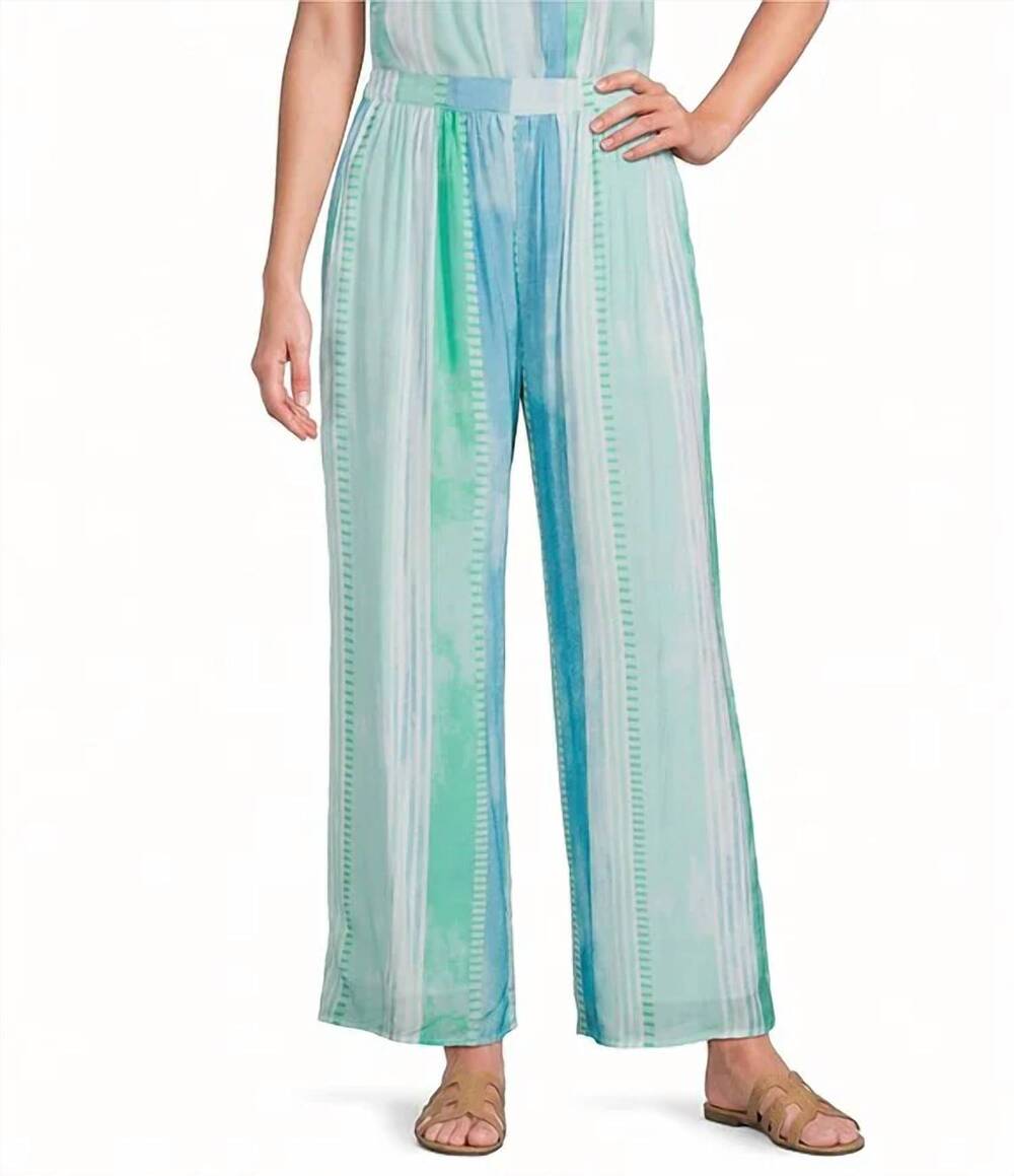 NEW ELAN sasha pants in blue strovia